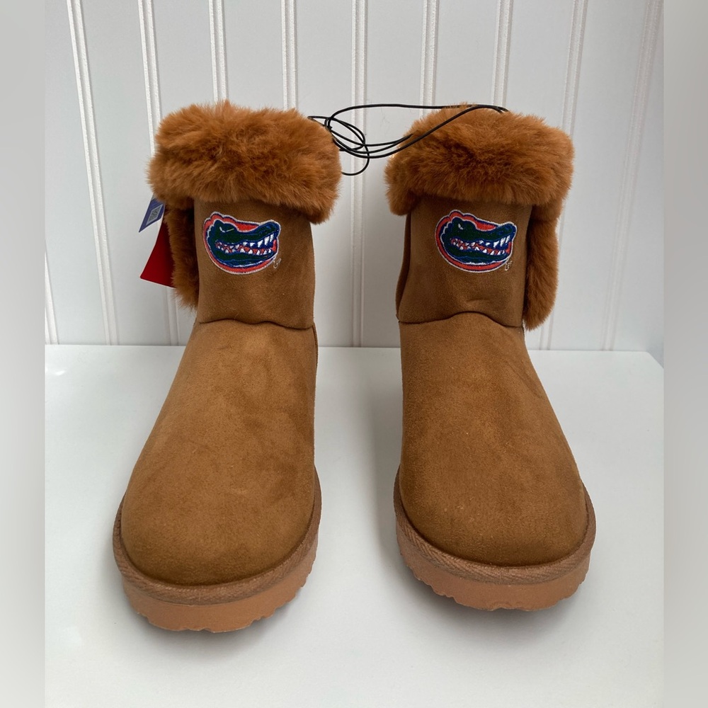 University of Florida Gators FOCO Tailgate Fuzzy Boots Women’s 6 NWT